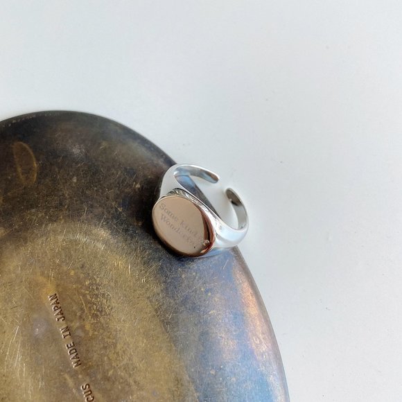 💕 LAST ONE some kind of wonderful Signet Ring Sterling Silver - Picture 11 of 11